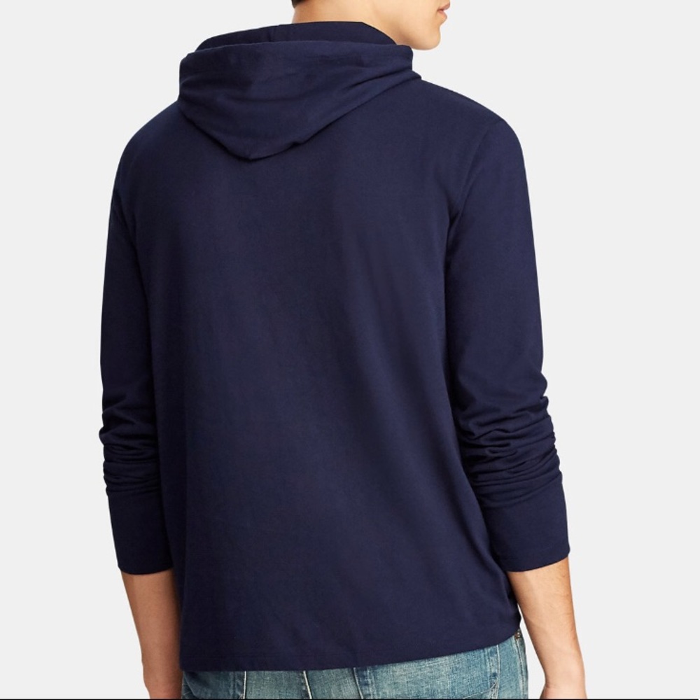 Men's Polo Bear Hooded T-Shirt - Picture 2 of 3
